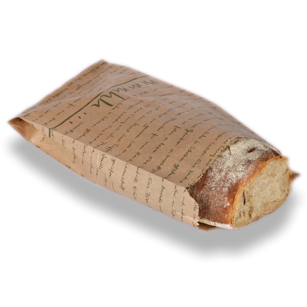 Bäckerfaltenbeutel braun "mmmhh..."