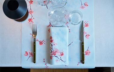  Duni Frühlingskollektion Motiv Cherry Breeze Blue