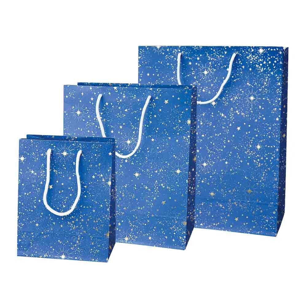 Exclusiv-Geschenktragetaschen blau - Weihnachten