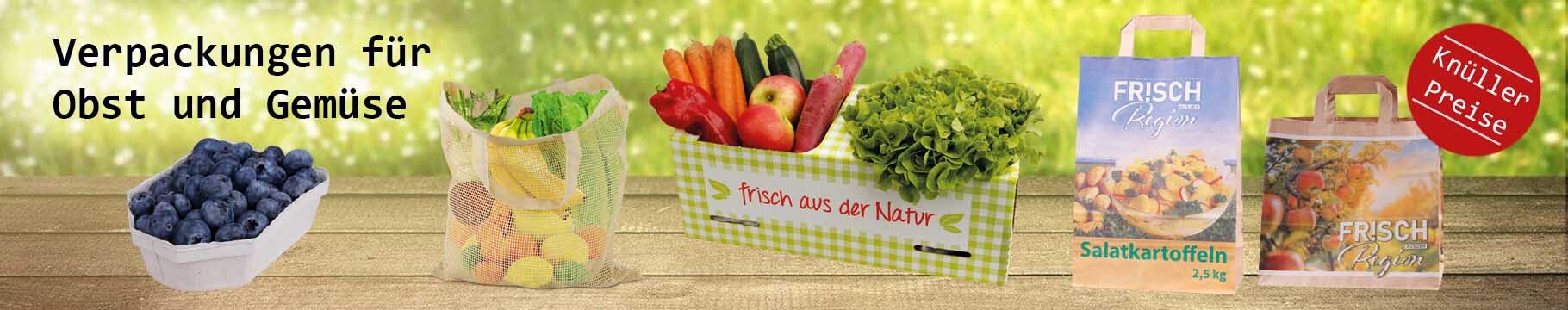 Verpackungen für Obst und Gemüse 