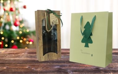 Geschenktüten mit Weihnachtsmotiv