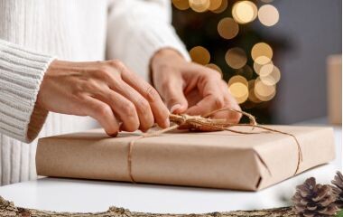 Ein verpacktes Geschenk